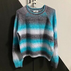 NWOT BB Dakota By Steve Madden Ombre Striped Wool Blend Sweater Women's L